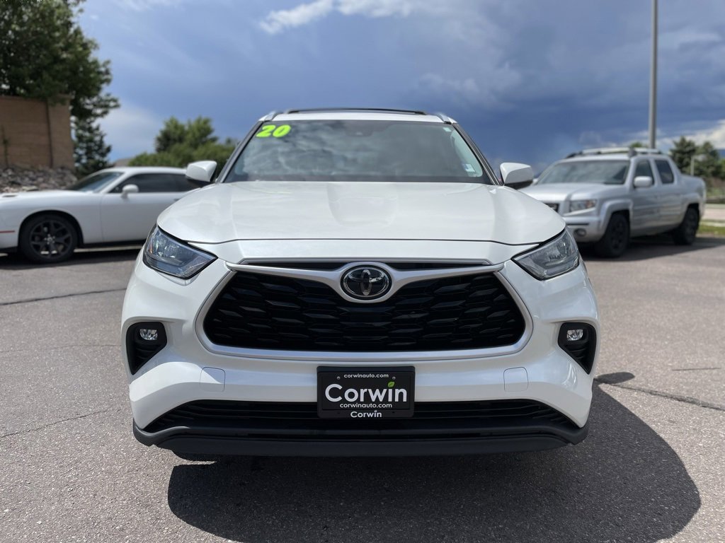 Used 2020 Toyota Highlander XLE with VIN 5TDHZRBH7LS502473 for sale in Colorado Springs, CO