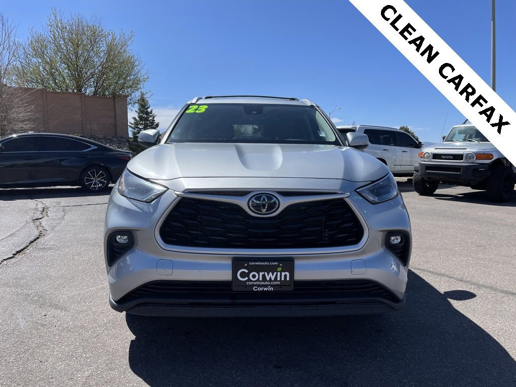 Used 2023 Toyota Highlander XLE with VIN 5TDKDRBH7PS042385 for sale in Colorado Springs, CO