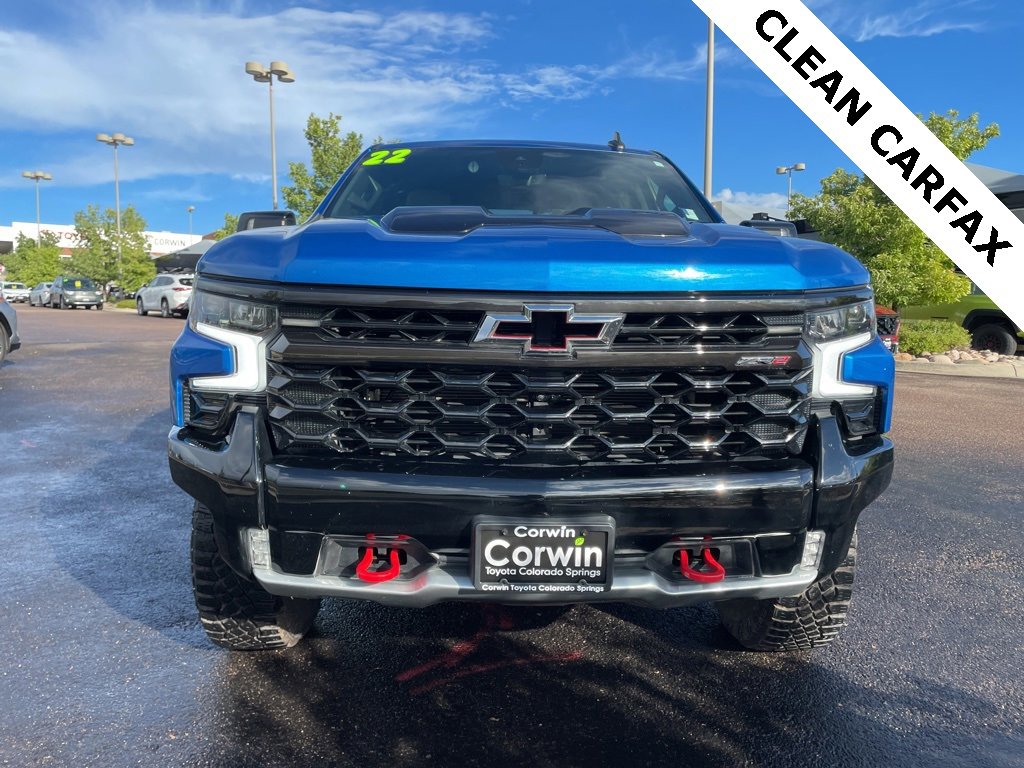 Used 2022 Chevrolet Silverado 1500 ZR2 with VIN 3GCUDHEL6NG667312 for sale in Colorado Springs, CO