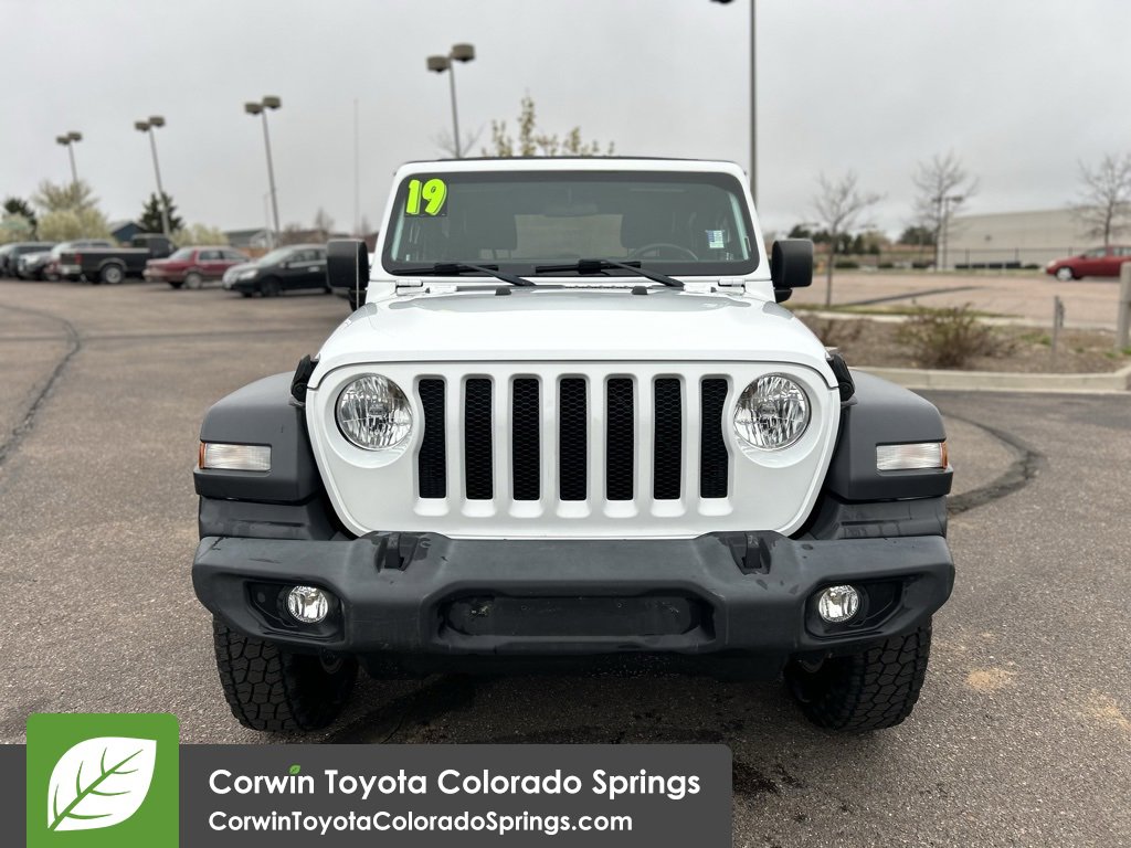 Used 2019 Jeep Wrangler Sport S with VIN 1C4GJXAGXKW531237 for sale in Colorado Springs, CO