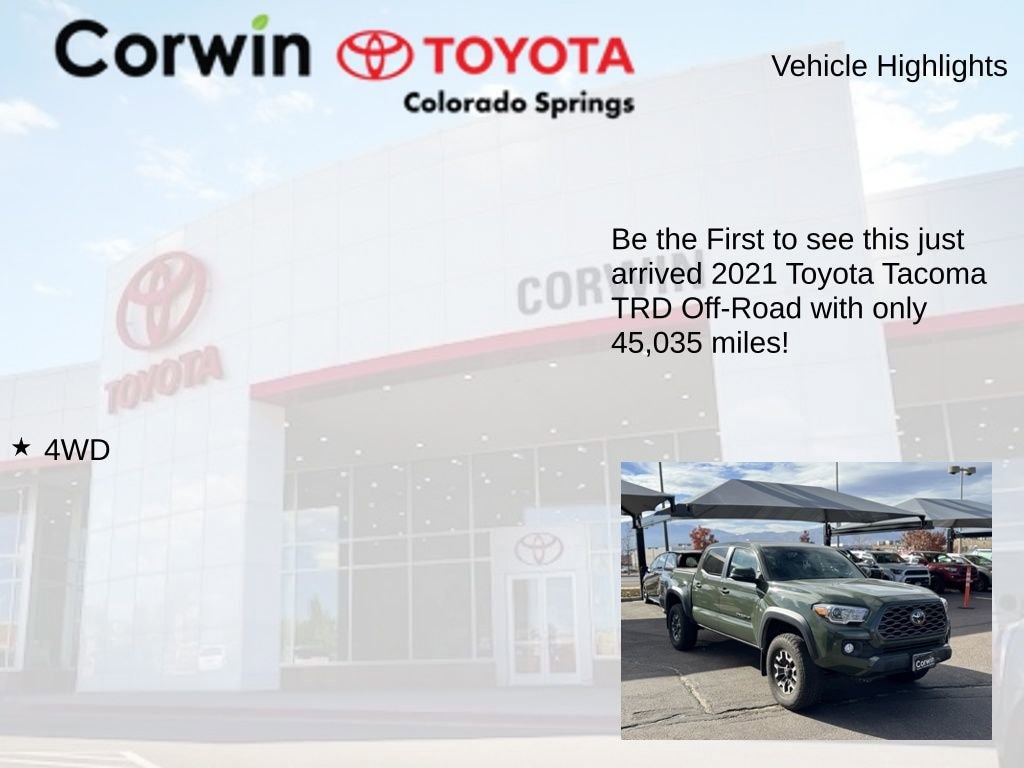 Used 2021 Toyota Tacoma TRD Off Road V6 Truck Double Cab