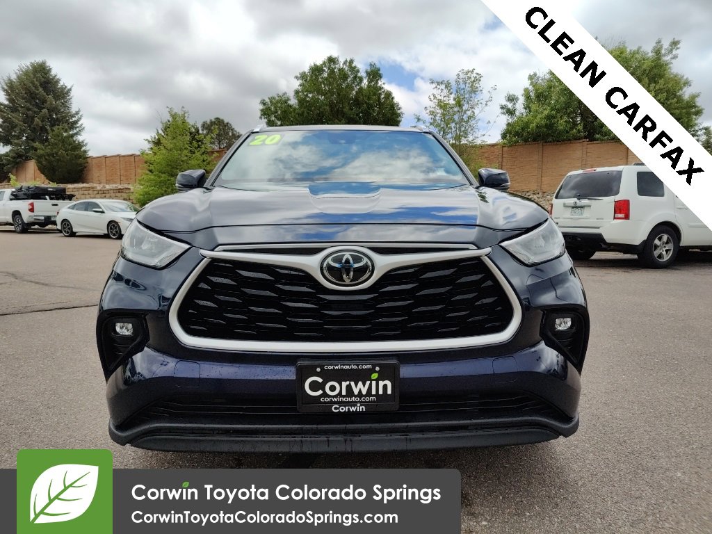 Used 2020 Toyota Highlander XLE with VIN 5TDGZRBH0LS507705 for sale in Colorado Springs, CO