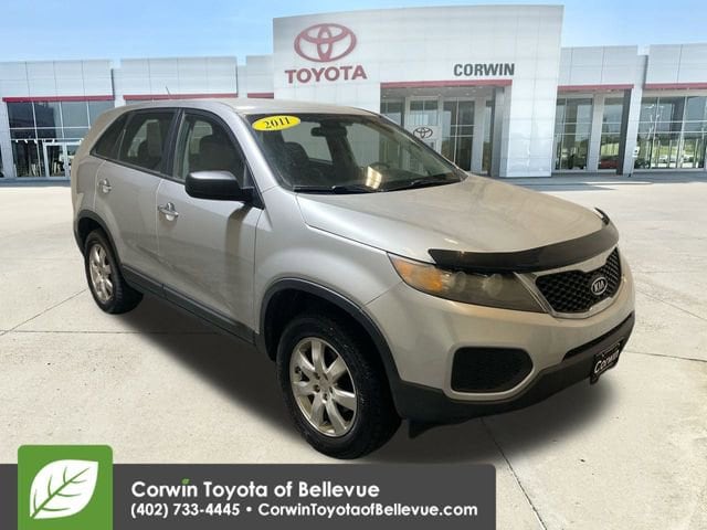 Used 2011 Kia Sorento LX with VIN 5XYKT3A17BG153433 for sale in Bellevue, NE