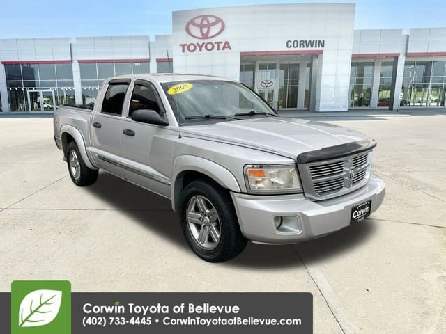 Used 2008 Dodge Dakota Laramie with VIN 1D7HW58N38S602718 for sale in Bellevue, NE