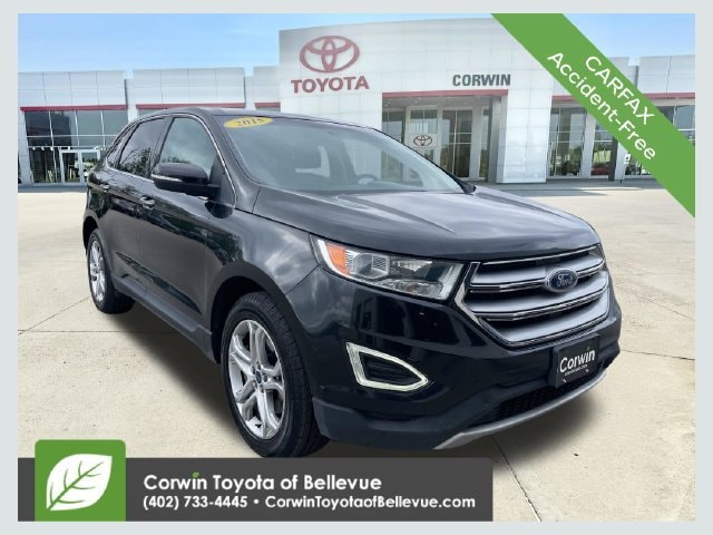 Used 2015 Ford Edge Titanium with VIN 2FMTK4K97FBB50376 for sale in Bellevue, NE