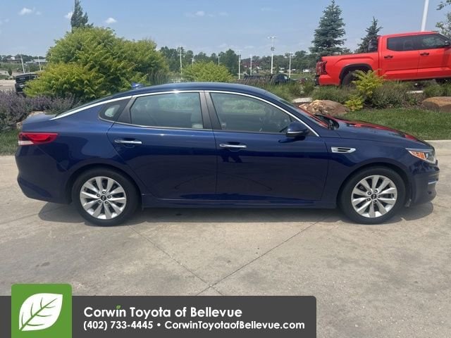 Used 2018 Kia Optima LX with VIN 5XXGT4L35JG263619 for sale in Bellevue, NE