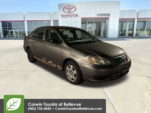 Used 2003 Toyota Corolla LE with VIN 1NXBR32E43Z168029 for sale in Bellevue, NE