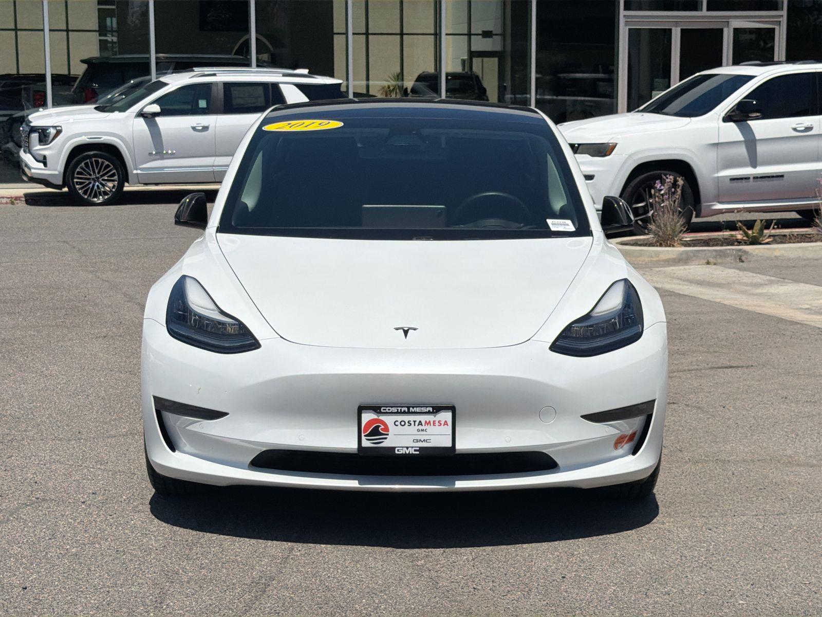 Used 2019 Tesla Model 3 Mid Range with VIN 5YJ3E1EA0KF401672 for sale in Costa Mesa, CA