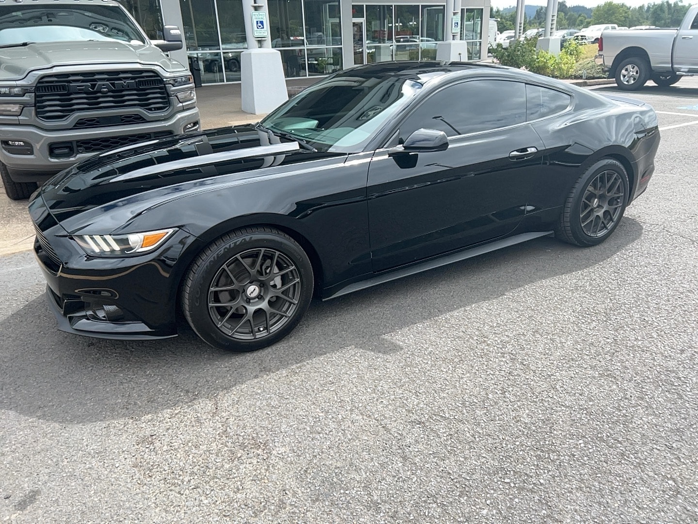 Used 2015 Ford Mustang EcoBoost with VIN 1FA6P8TH0F5350929 for sale in Cottage Grove, OR