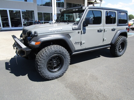 Featured New 2022 Jeep Wrangler UNLIMITED WILLYS SPORT 4X4 Sport Utility for Sale in Cottage Grove, OR