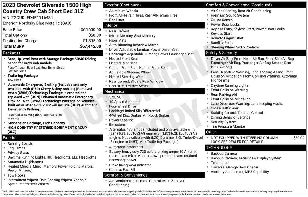 2023 Chevrolet Silverado 1500 High Country - Photo 4