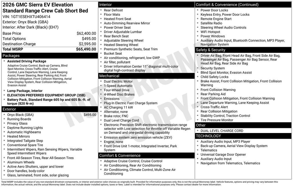 2026 GMC Sierra EV Elevation - Photo 4