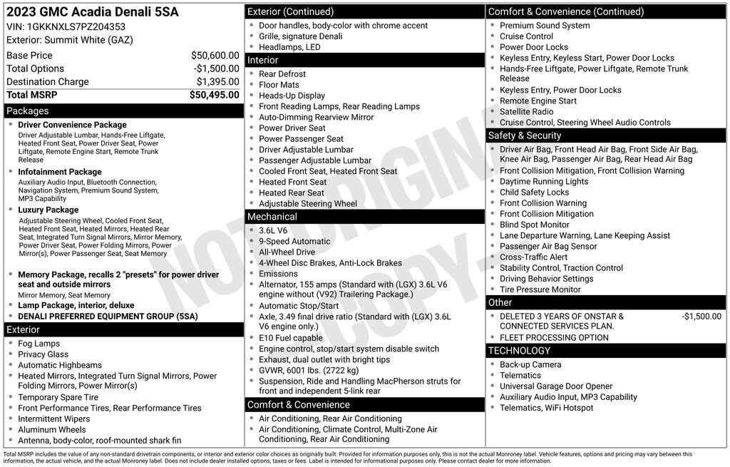 Used 2023 GMC Acadia Denali SUV