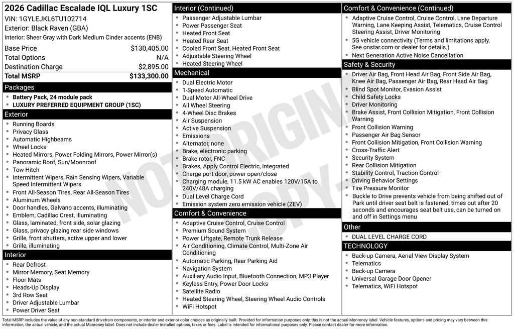 2026 Cadillac Escalade IQL Luxury - Photo 5