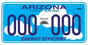 AZ Gov Blue Skies Cloud Plate