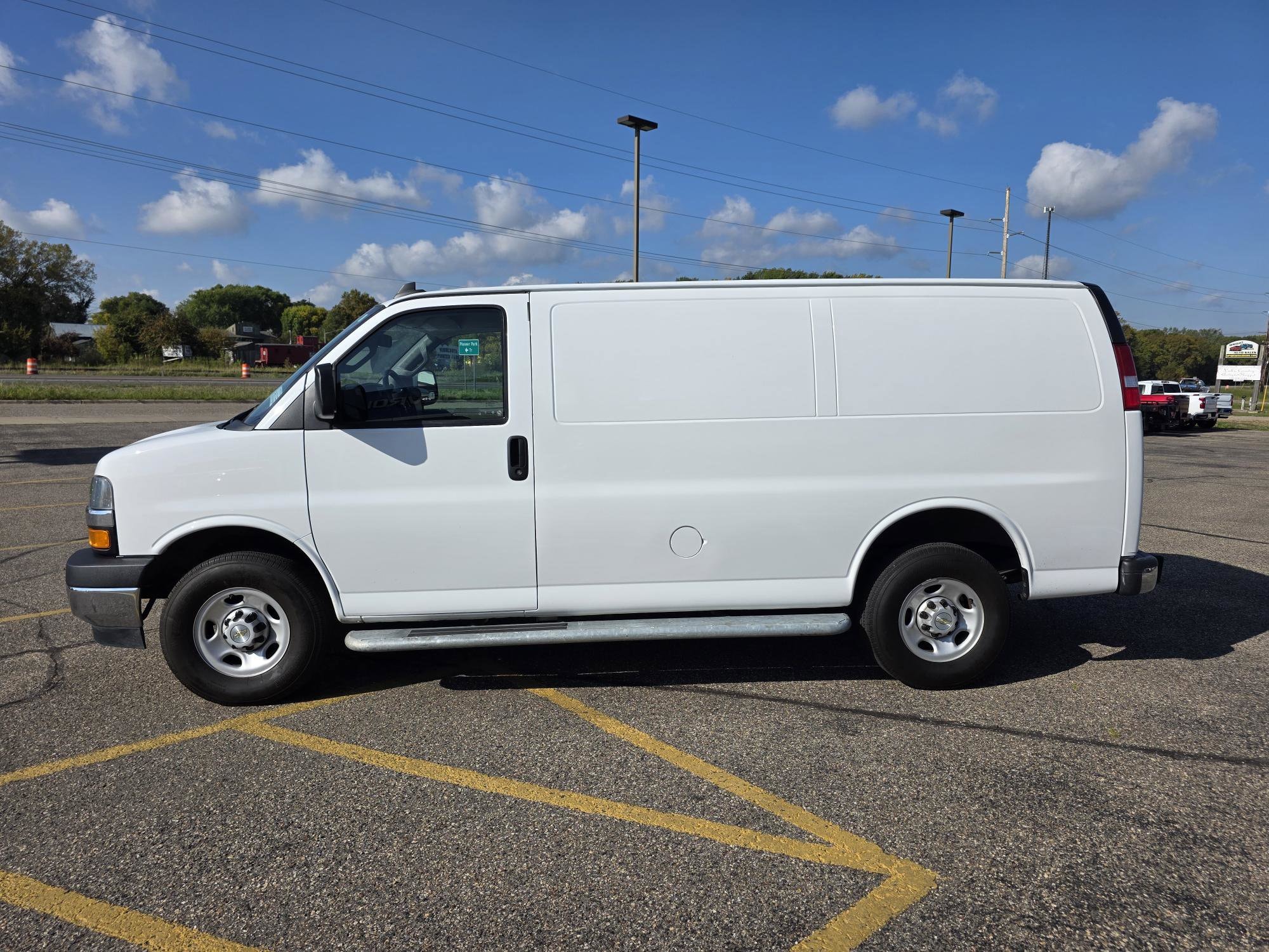 Used 2023 Chevrolet Express Cargo Work Van with VIN 1GCWGAFP4P1242245 for sale in Annandale, Minnesota