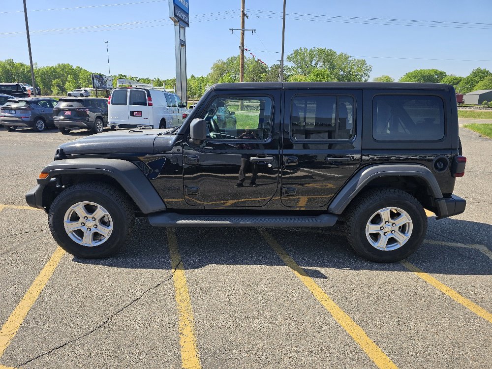 Used 2021 Jeep Wrangler Unlimited Sport S with VIN 1C4HJXDG5MW872130 for sale in Annandale, Minnesota