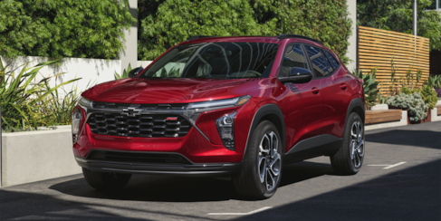 Chevy Trax color Red, new model