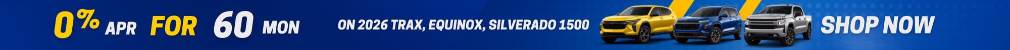 Shop New 2026 Equinox, Silverado 1500, and Trax