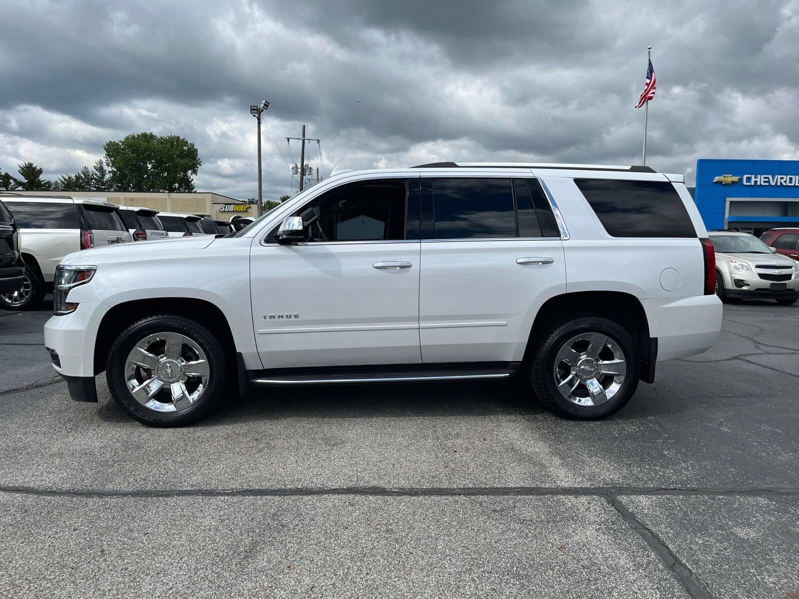 Used 2017 Chevrolet Tahoe Premier with VIN 1GNSKCKC5HR214640 for sale in North Vernon, IN