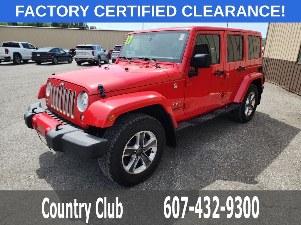 Certified 2017 Jeep Wrangler Unlimited Sahara SUV