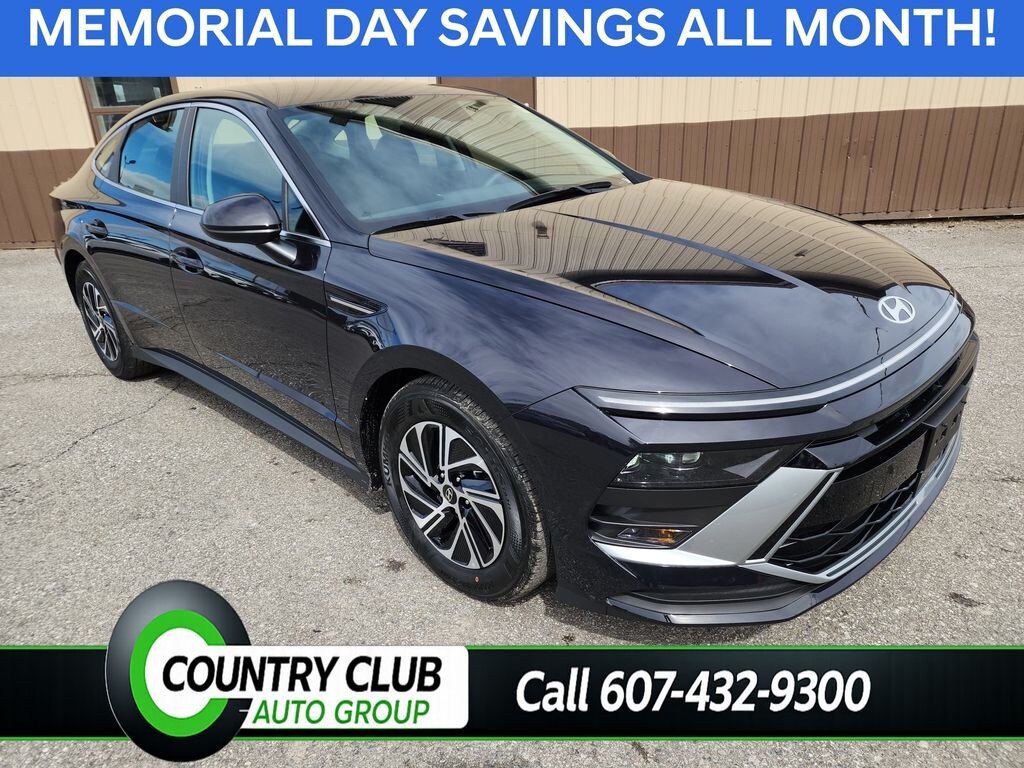 New 2026 Hyundai Sonata Hybrid Blue Sedan
