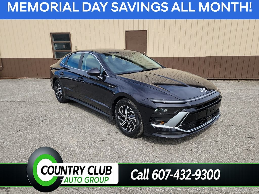 New 2026 Hyundai Sonata Hybrid Blue Sedan