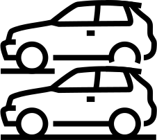 Two cars icon