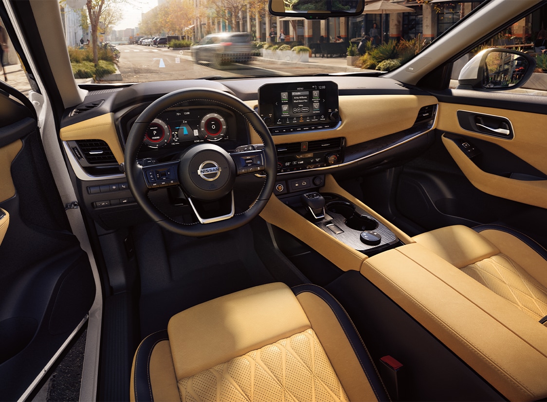 Country Nissan Dealership near Hadley, MA | Brown color interior of a 2022 Nissan Rogue