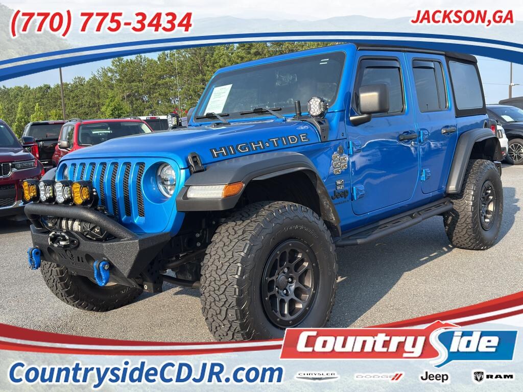 Used 2023 Jeep Wrangler High Tide Sport Utility