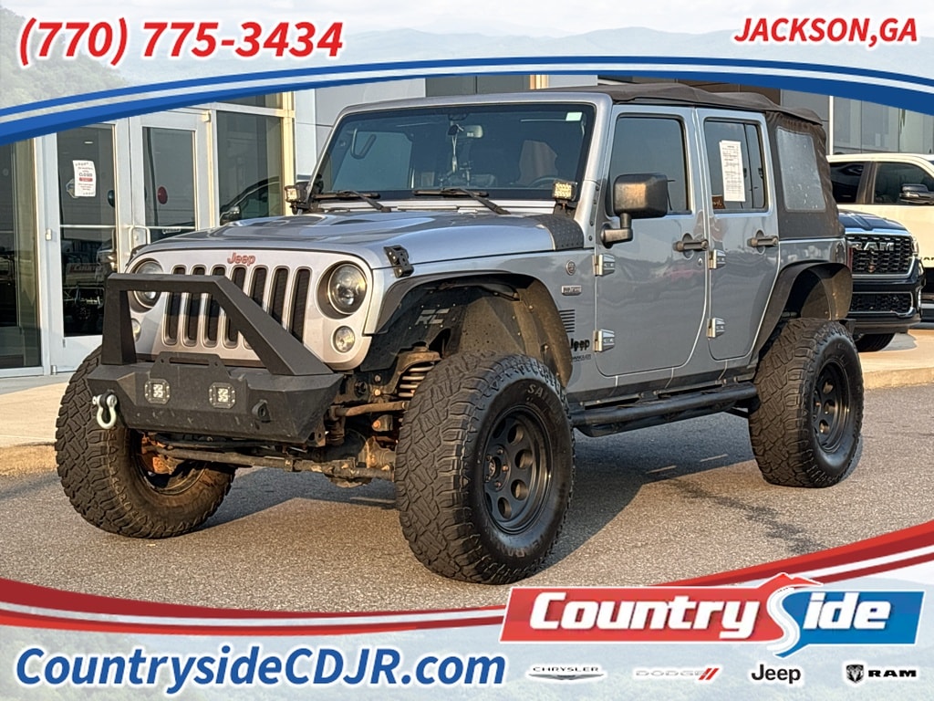 Used 2016 Jeep Wrangler Unlimited 75th Anniversary Edition with VIN 1C4BJWEG8GL323218 for sale in Jackson, GA