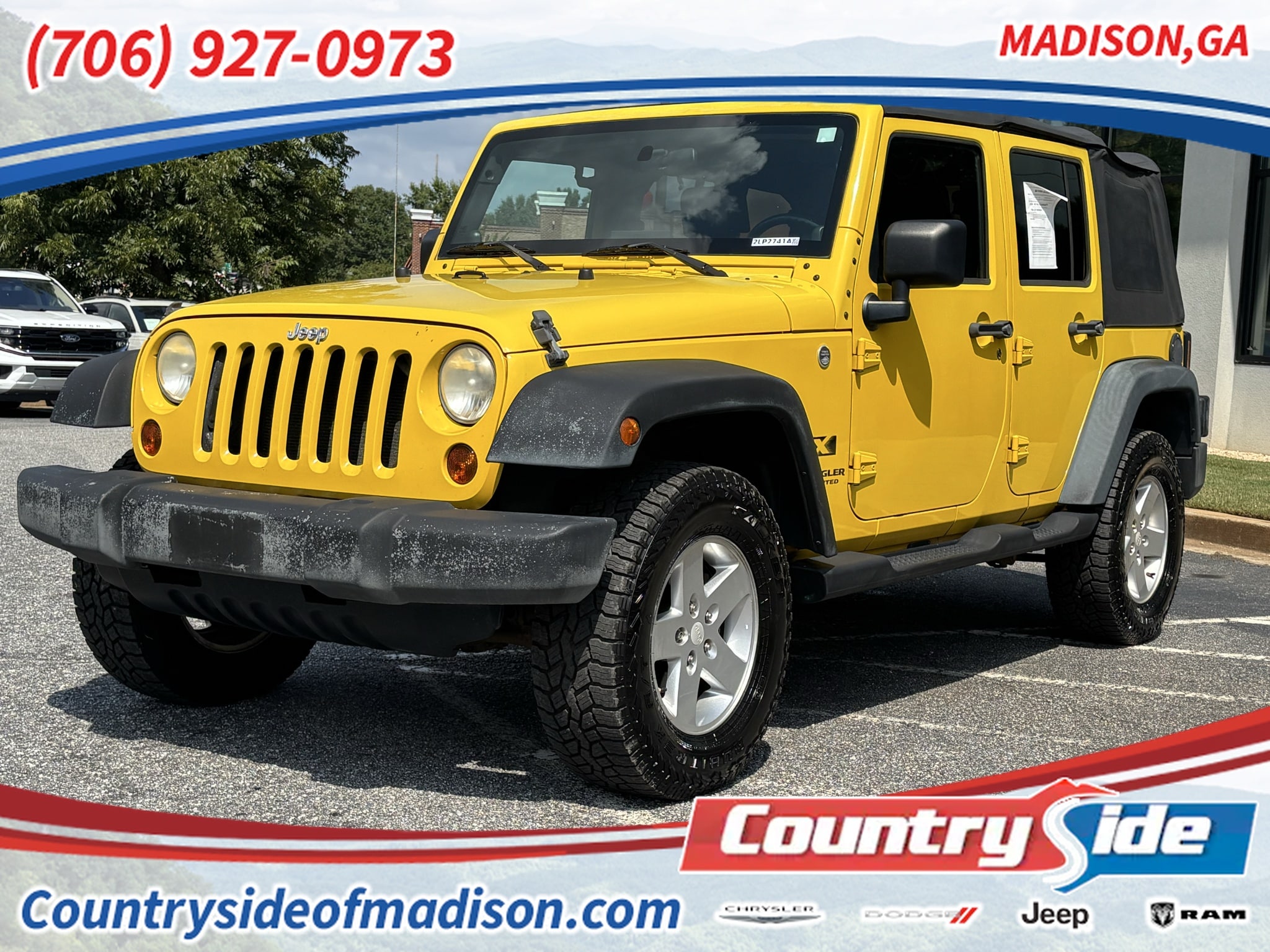 Used 2008 Jeep Wrangler Unlimited X with VIN 1J4GA391X8L546737 for sale in Madison, GA