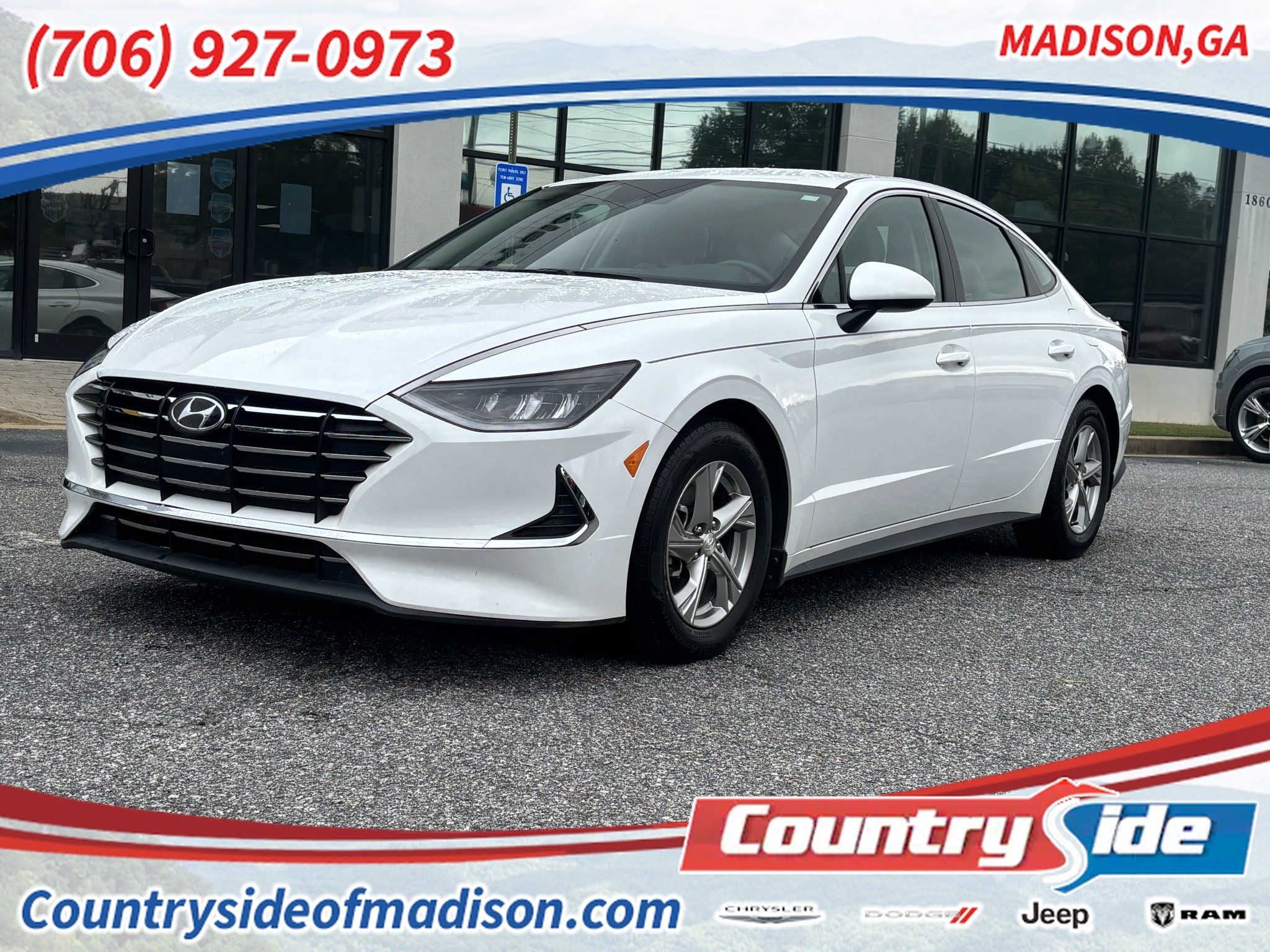 Used 2022 Hyundai Sonata SE with VIN 5NPEG4JAXNH133388 for sale in Madison, GA