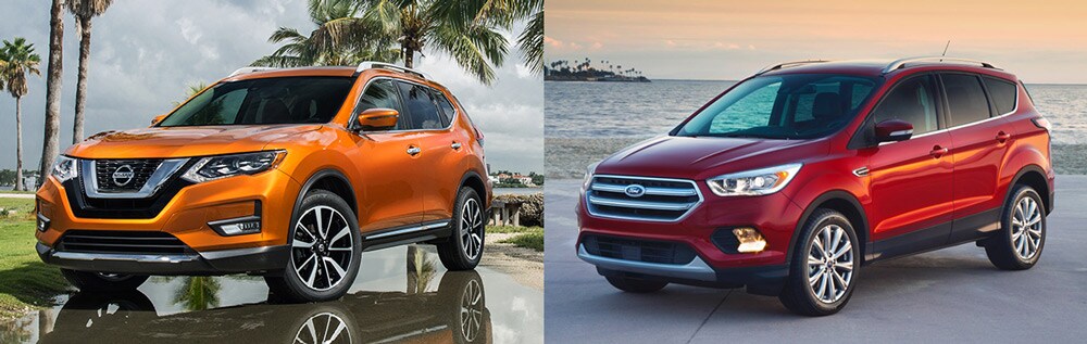 Compare Crossovers: 2017 Nissan Rogue vs. Ford Escape