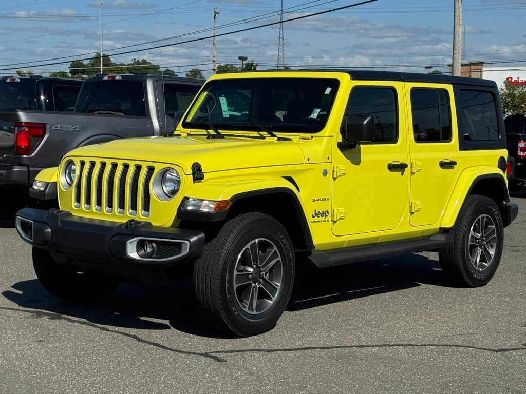 Used 2023 Jeep Wrangler 4-Door Sahara with VIN 1C4HJXEN0PW702680 for sale in Graham, NC