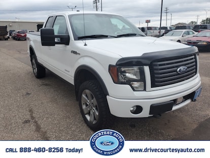 Used 2011 Ford F 150 Truck Super Cab White For Sale In Thorp