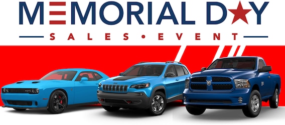 Courtesy Chrysler Jeep Dodge RAM Memorial Day Sales Event