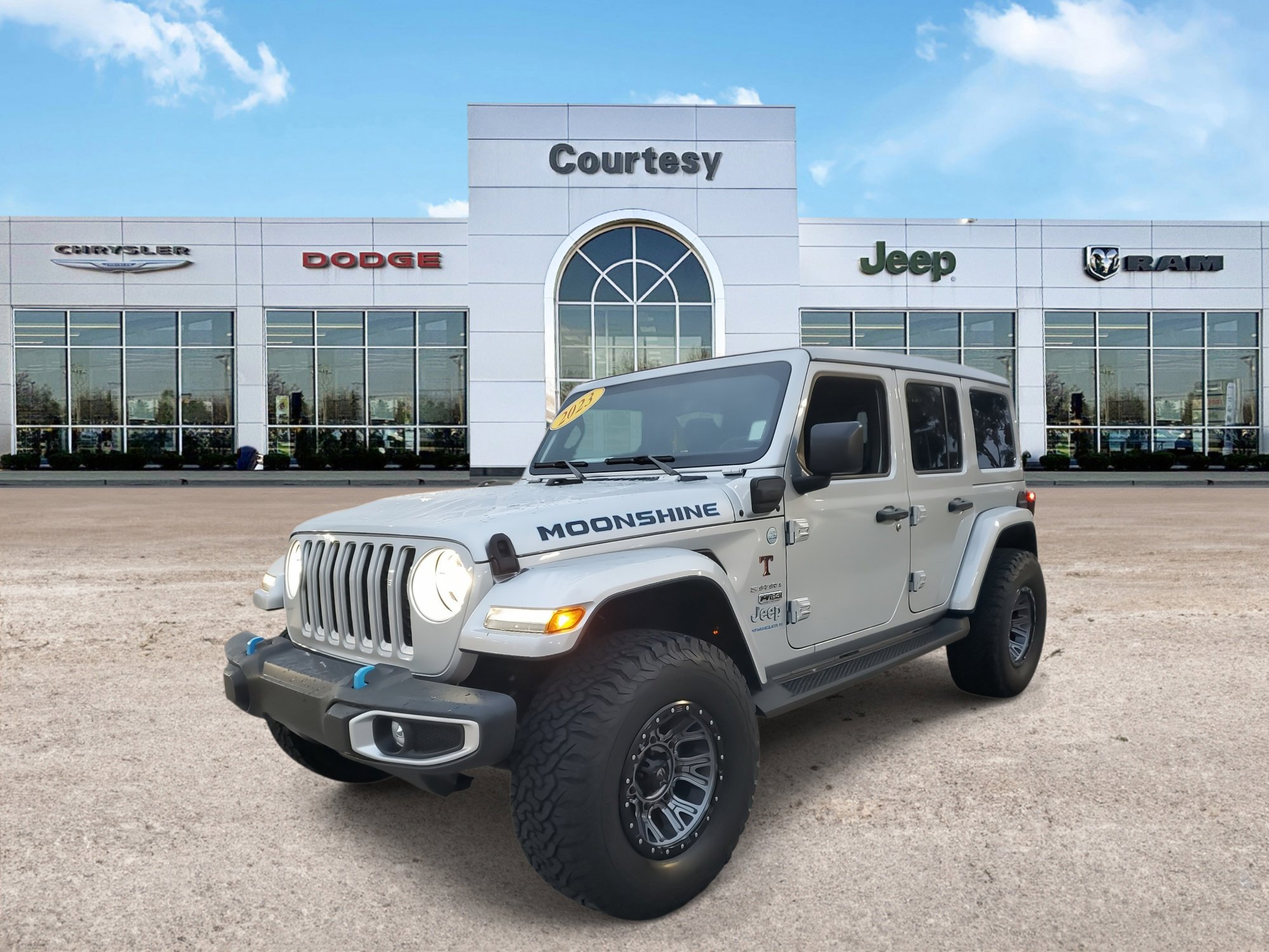 Used 2023 Jeep Wrangler 4xe Sahara 4XE with VIN 1C4JJXP65PW553528 for sale in Tampa, FL