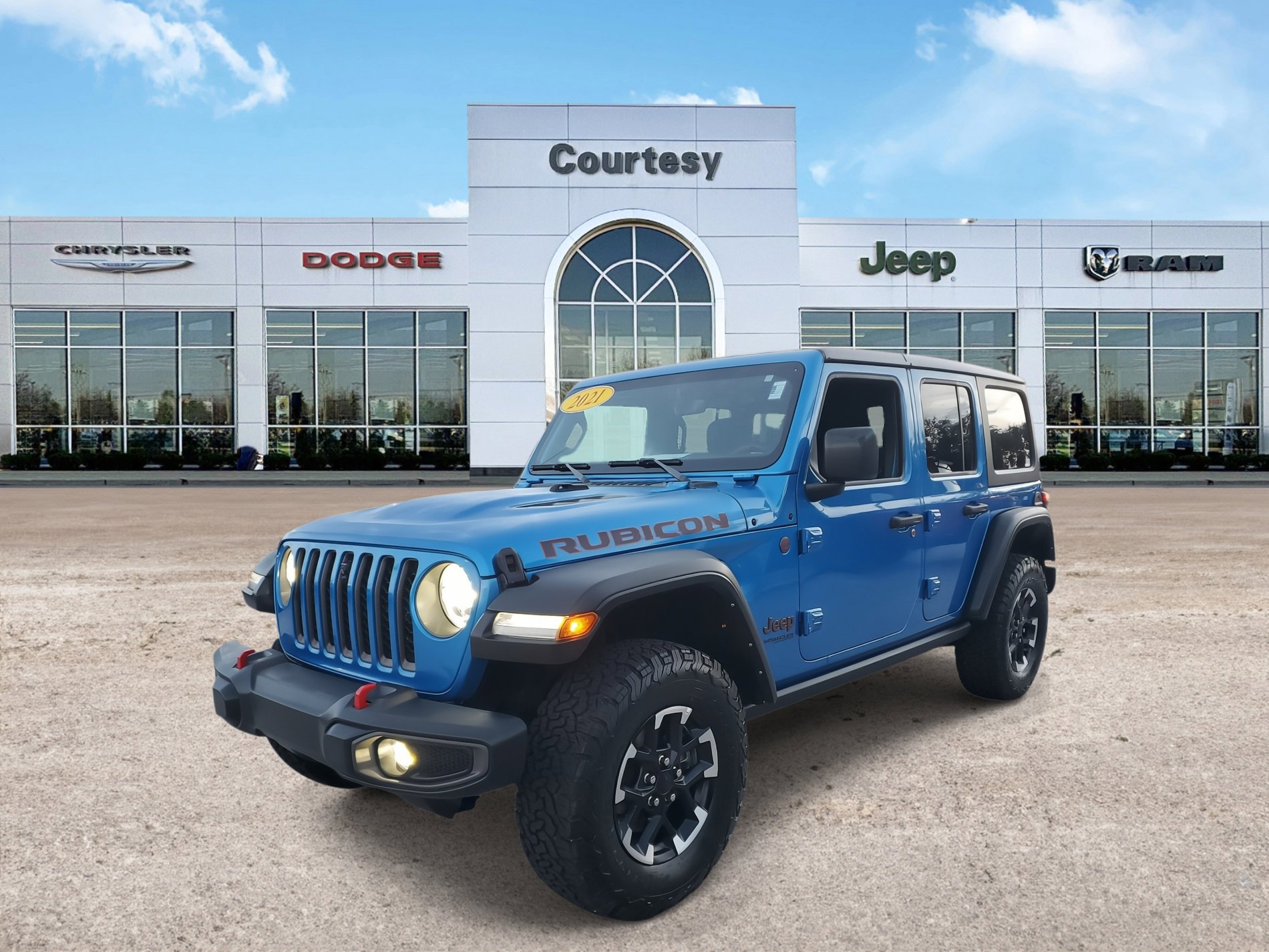 Used 2021 Jeep Wrangler Unlimited Rubicon with VIN 1C4HJXFG9MW698009 for sale in Tampa, FL