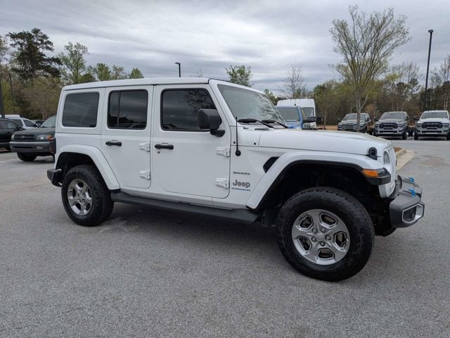 Used 2023 Jeep Wrangler 4xe Sahara 4XE with VIN 1C4JJXP6XPW555775 for sale in Stonecrest, GA