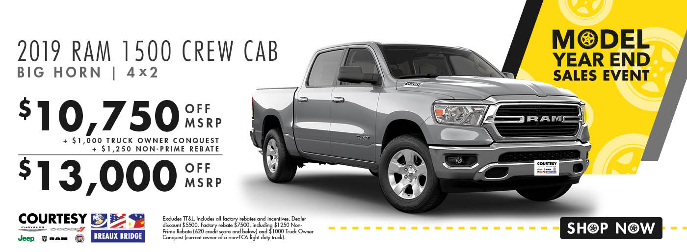 Courtesy Chrysler Dodge Jeep RAM FIAT Breaux Bridge, LA New & Used