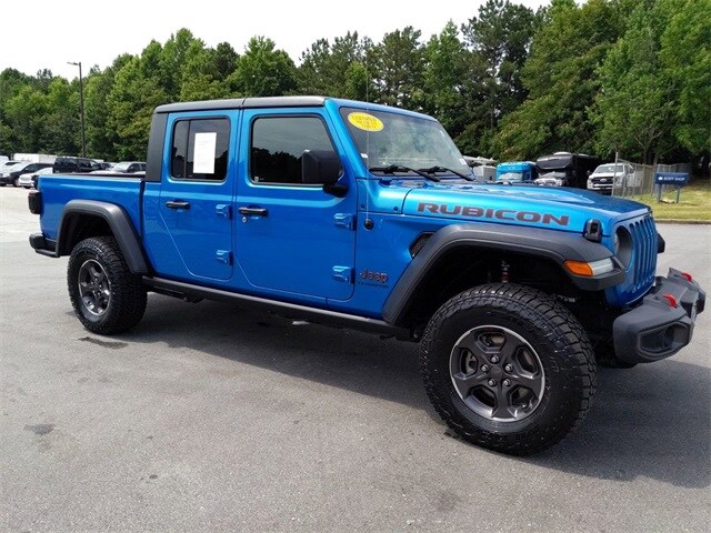 Certified 2020 Jeep Gladiator Rubicon with VIN 1C6JJTBG8LL198124 for sale in Conyers, GA