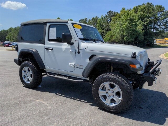 Certified 2020 Jeep Wrangler Sport S with VIN 1C4GJXAG2LW302777 for sale in Conyers, GA