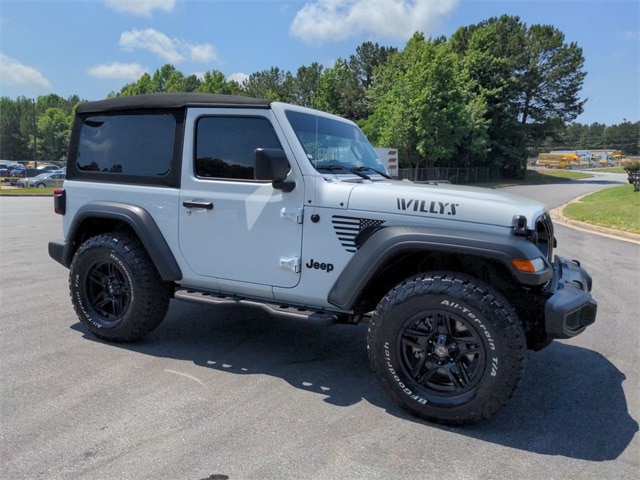 Certified 2022 Jeep Wrangler Willys with VIN 1C4GJXAG0NW129991 for sale in Conyers, GA