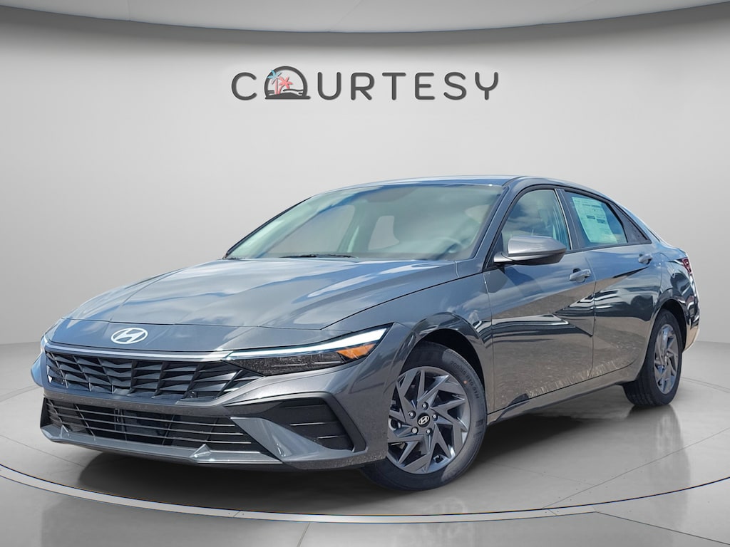 Certified 2025 Hyundai Elantra Hybrid Blue Sedan