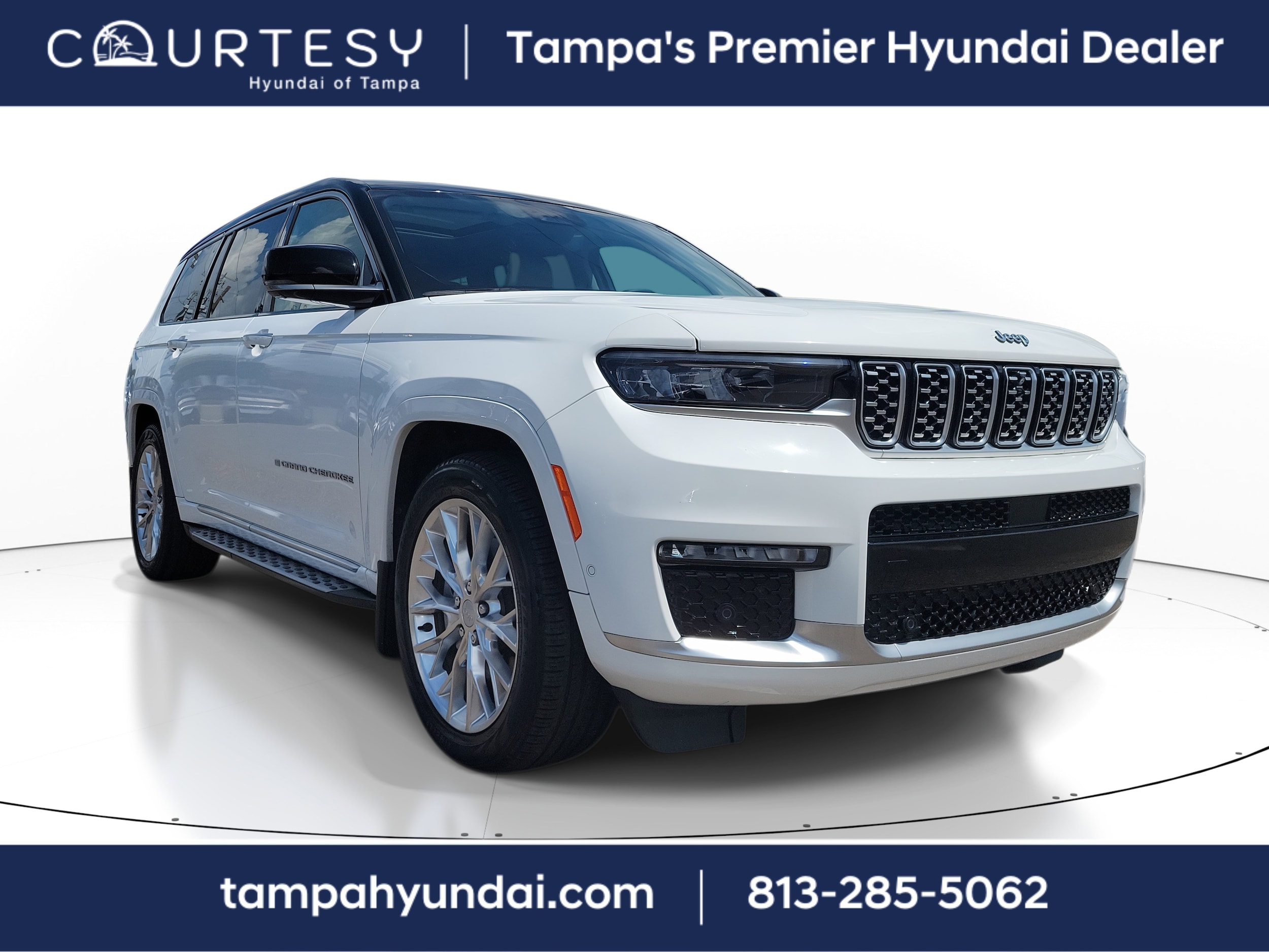 Used 2021 Jeep Grand Cherokee L Summit with VIN 1C4RJKET5M8194017 for sale in Tampa, FL