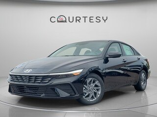 2025 Hyundai Elantra Hybrid Blue Sedan