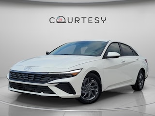 2025 Hyundai Elantra Hybrid Blue Sedan