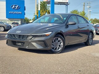 2025 Hyundai Elantra Hybrid Blue Sedan