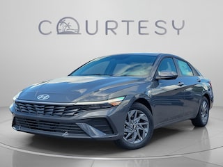 2025 Hyundai Elantra Hybrid Blue Sedan